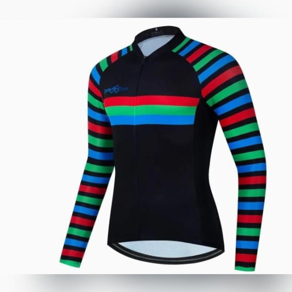 NWT Cycle-Run Women's L/S 3 Rear Pockets Full Zip Cycling Shirt Jacket, XS